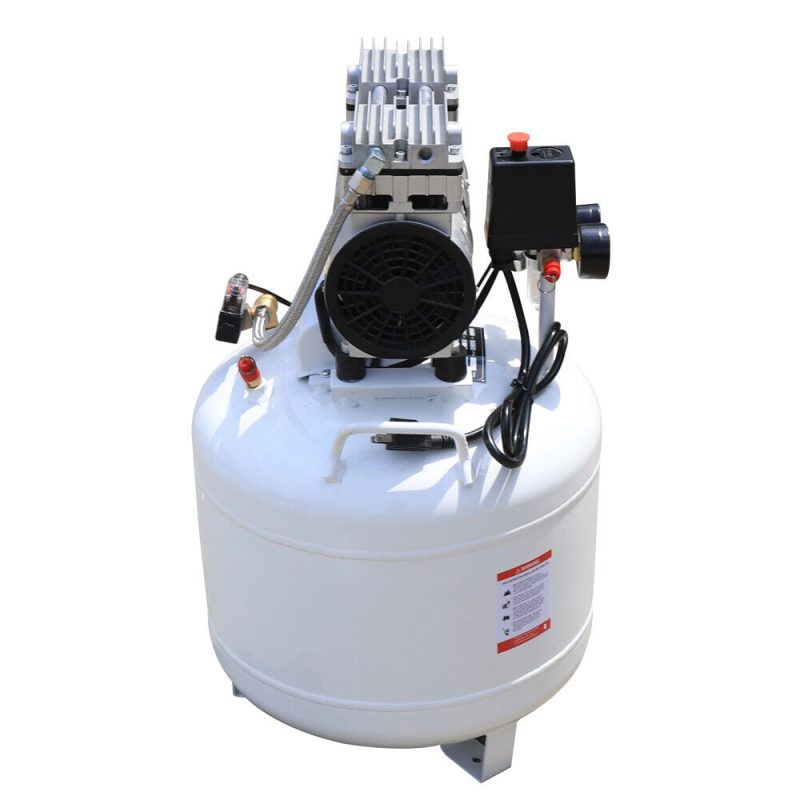 40L Dental Air Compressor Silent Noiseless Oil Free Oilless Compressor Machine Portable Air Compressor Oil Free Quiet Tool Air Pump Compressor 750W 115 PSI - Image 5