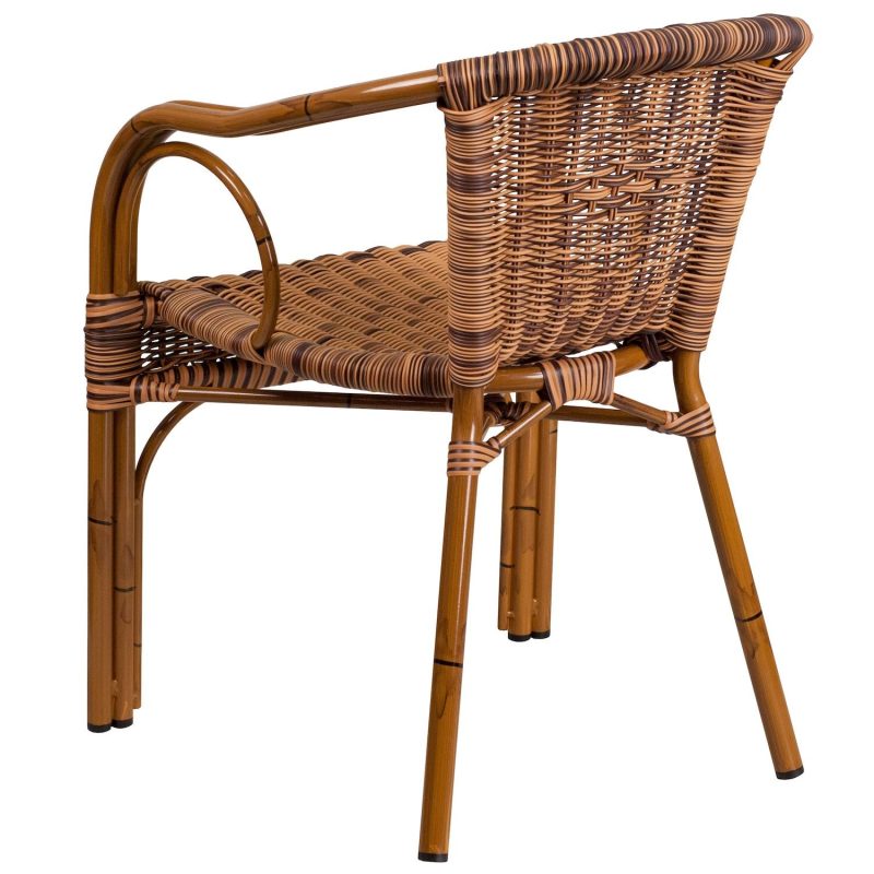 Flash Furniture Cadiz Rattan Restaurant Patio Chair - Image 8