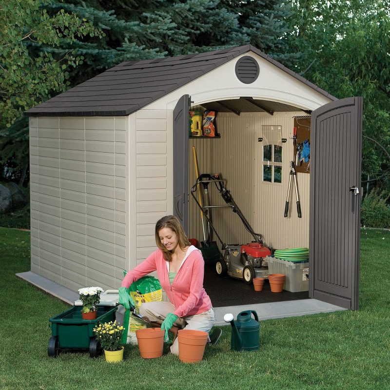 Lifetime 8 x 10 ft. Outdoor Storage Shed - Image 4