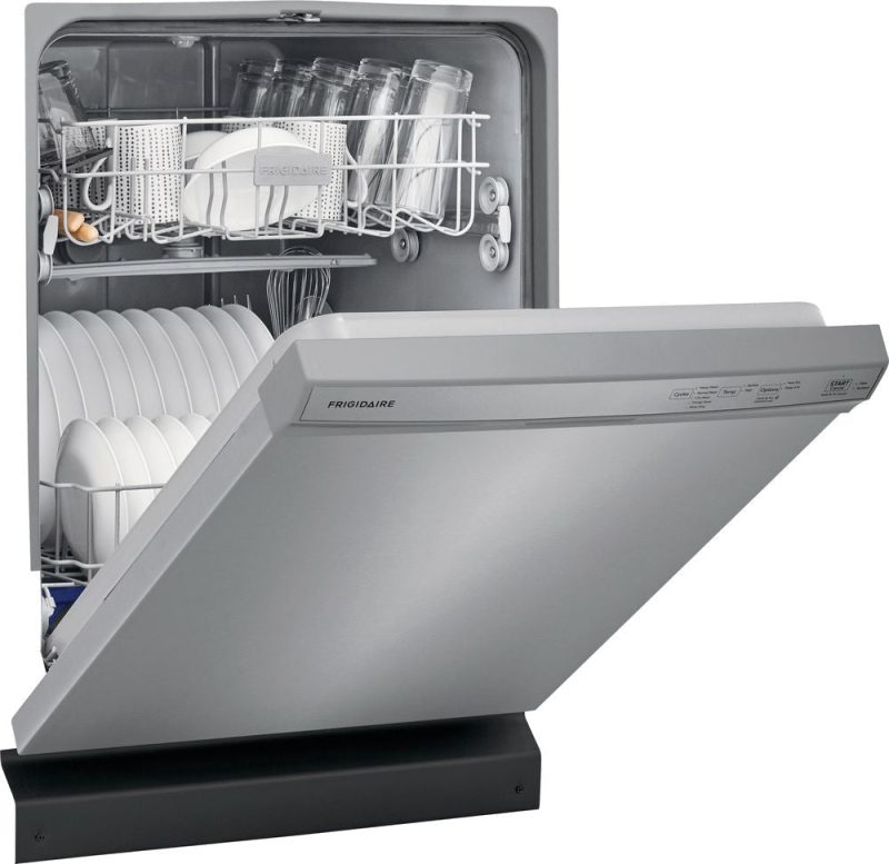 Frigidaire - 24" Front Control Tall Tub Built-In Dishwasher - Stainless steel - Image 9