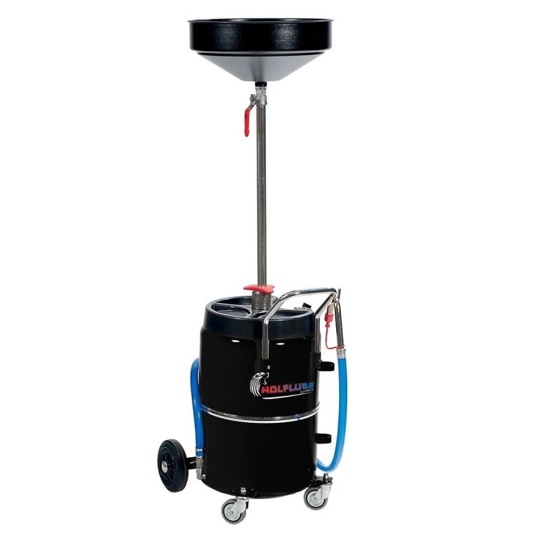 Wolflube Exhausted Oil Drainer - 17 Gal Capacity