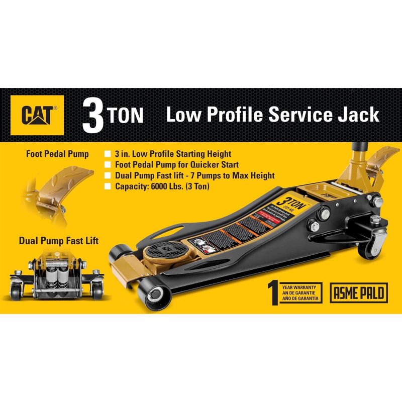 Cat 224109 Garage Floor Service Jack, Low Profile, 3 Ton - Image 7