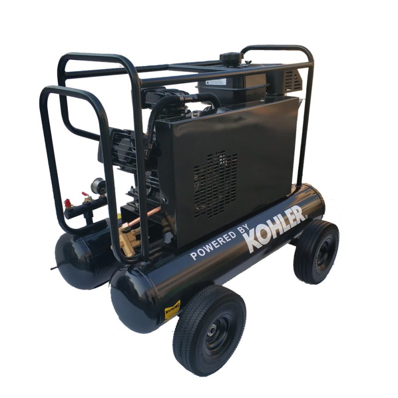 HPDAVV Gas Driven Piston Air Compressor 6.5HP - One Stage - Fit For KOHLER RH65 Engine - 20Gal Tank - 17cfm - Max 120psi Portable Compressed System - Image 3