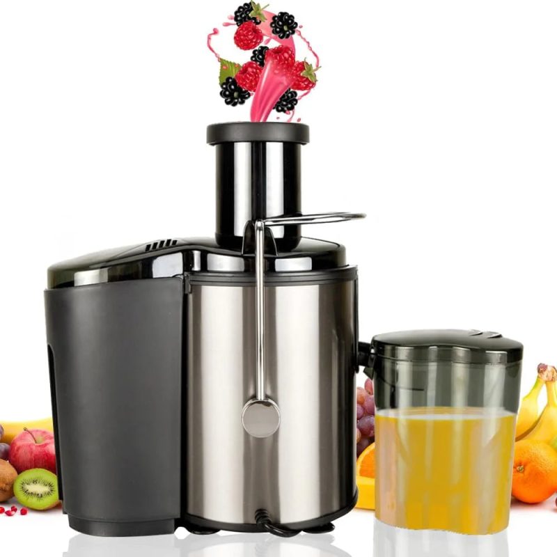 Machine, Juicer Juicer Multi-function Electric, 800W High Yield Juice Extractor with 3 Speeds, for Whole Vegetable and Fruit, Stainless Steel, Easy to Clean - Image 3