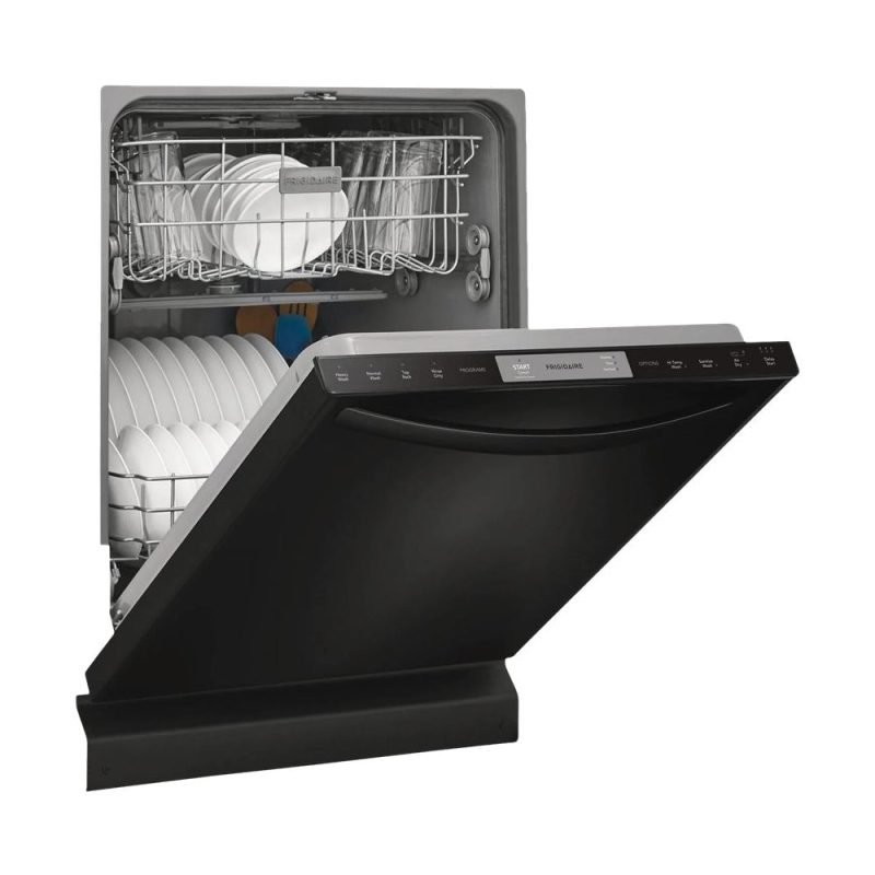 Frigidaire - 24" Compact Top Control Built-In Dishwasher with 54 dBa - Black - Image 3