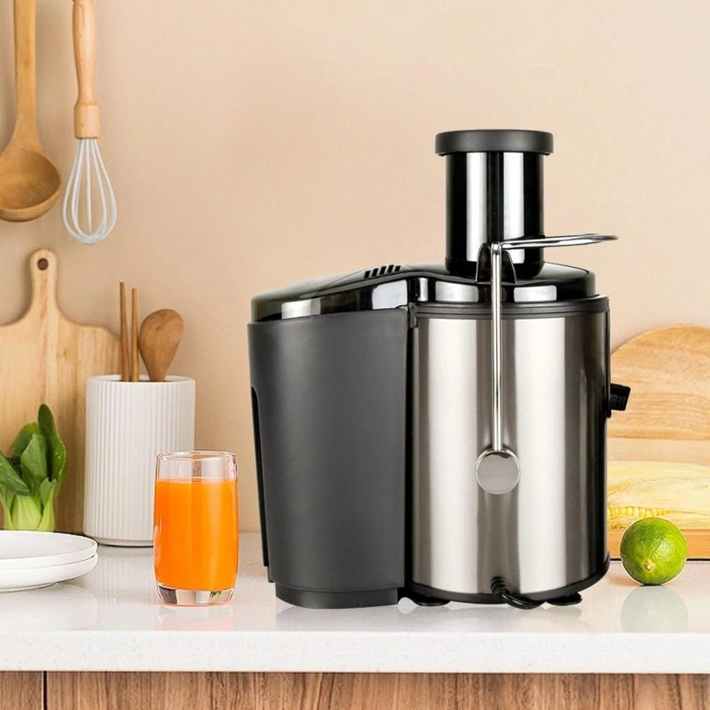 Machine, Juicer Juicer Multi-function Electric, 800W High Yield Juice Extractor with 3 Speeds, for Whole Vegetable and Fruit, Stainless Steel, Easy to Clean - Image 2