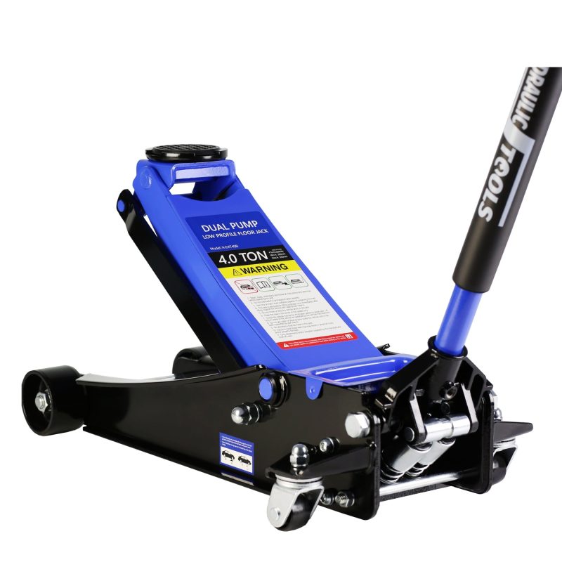 CQSXDA Floor Jack, 4 Ton Low Profile Floor Jack, Heavy-Duty Steel Racing Floor Jack with dual Piston Quick Lift Pump, Floor Jack Lifting Range 4"-21" - Image 8