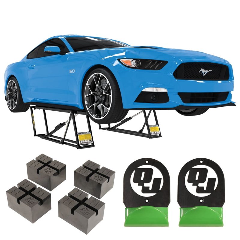 QuickJack 5000TLX- 5,000lb Bundle -Extended-Length Portable Car Lift Bundle With 110V Power Unit