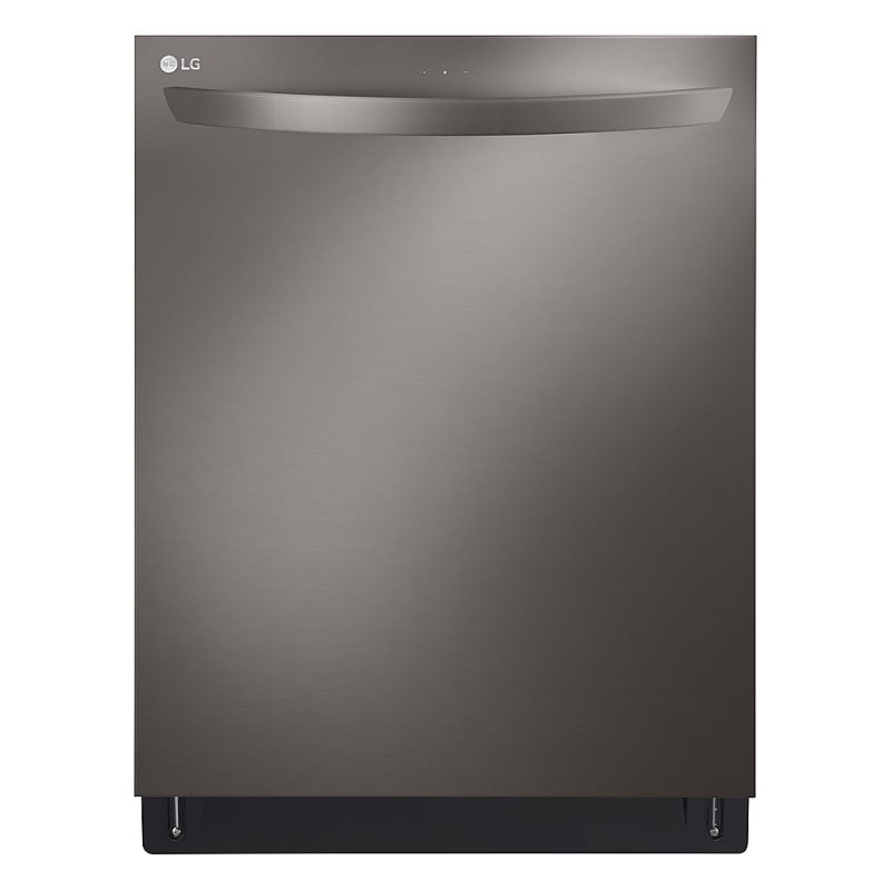 LG - 24" Top Control Smart Built-In Stainless Steel Tub Dishwasher with 3rd Rack, QuadWash and 46dba - Black stainless steel - Image 14