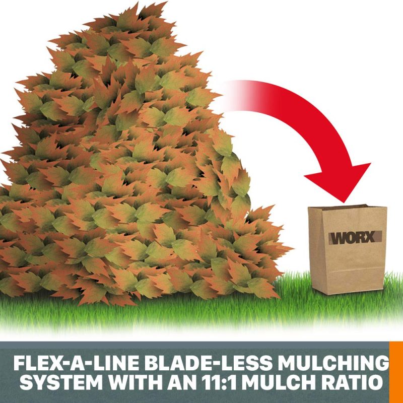 WORX WG430 13 Amp Electric Leaf Mulcher - Image 5