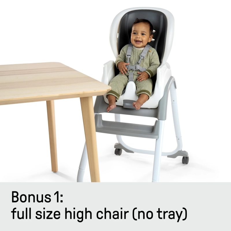 Ingenuity SmartClean Trio Elite 3-in-1 Convertible High Chair, Toddler Chair, and Booster Seat, For Ages 6 Months and Up, Unisex - Slate - Image 11