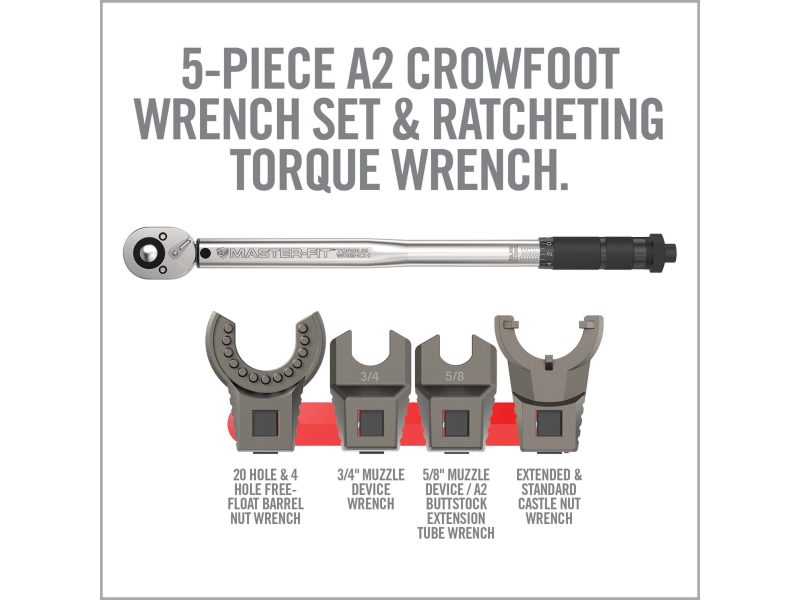 Real Avid Master Fit A2 - Crowfoot Wrench Set 5 Pieces - Image 2