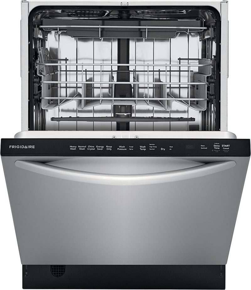 Frigidaire - 24" Top Control Built-In Dishwasher with Stainless Steel Tub, 3rd Rack, 49 dBA - Stainless steel - Image 9