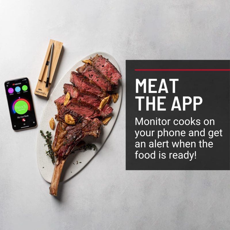 MEATER Plus | Smart Meat Thermometer with Bluetooth | 165ft Wireless Range | for The Oven�� Grill�� Kitchen�� BBQ�� Smoker�� Rotisserie - Image 5