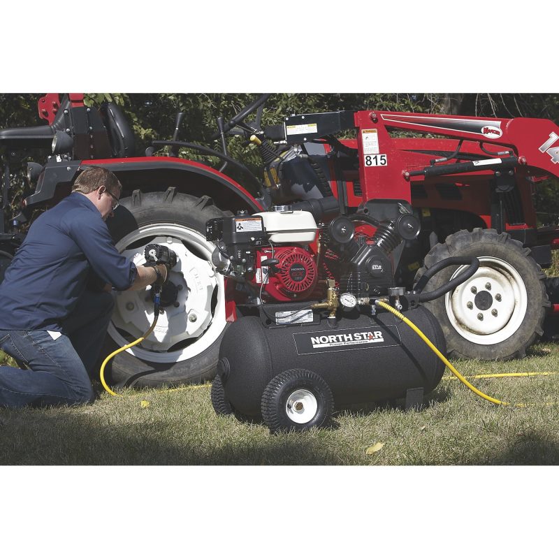 NorthStar Portable Gas-Powered Air Compressor 20-Gal Hor Tank 13.7 CFM @ 90 PSI - Image 9