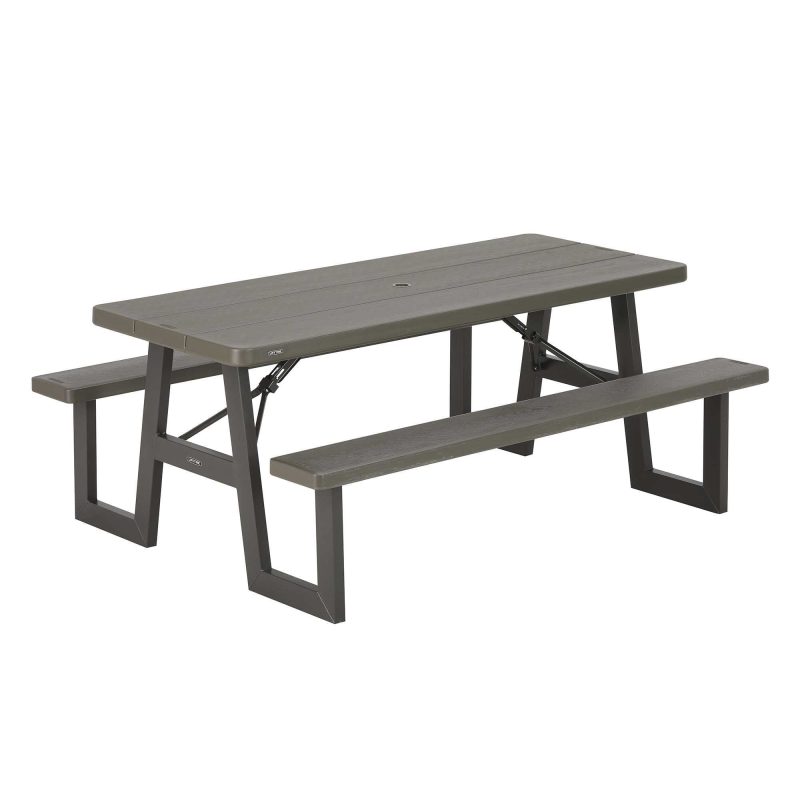 Lifetime 6-Foot W-Frame Folding Picnic Table, 60233