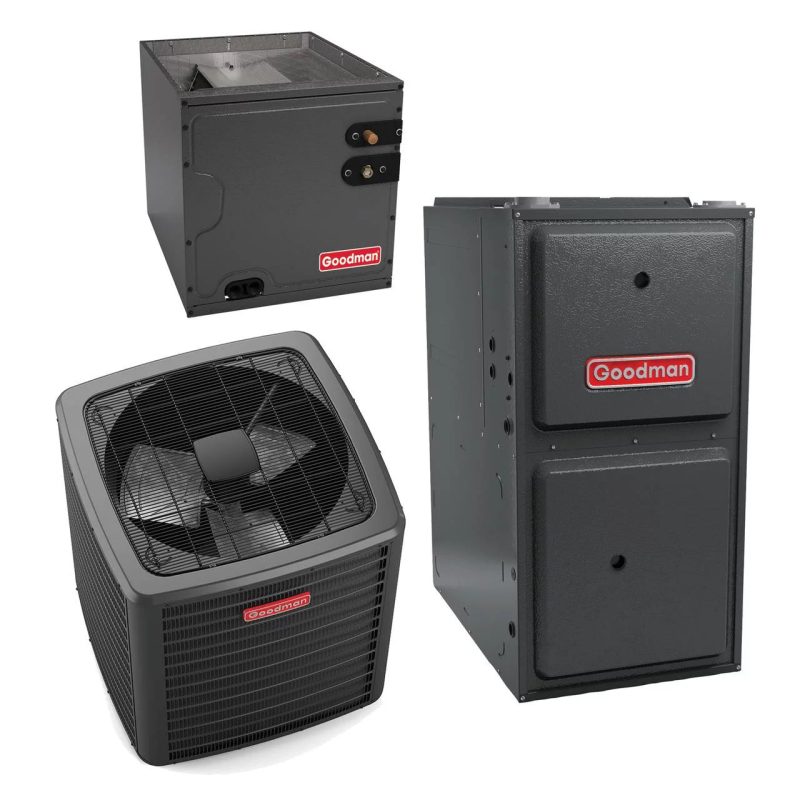 Goodman Classic Series 2.5 Ton 15 SEER2 80,000 Btu 92% Afue Gas System (9-Speed Motor 21" Wide) - GSXB403010 - CAPTA3626C4 - GM9S920804CN