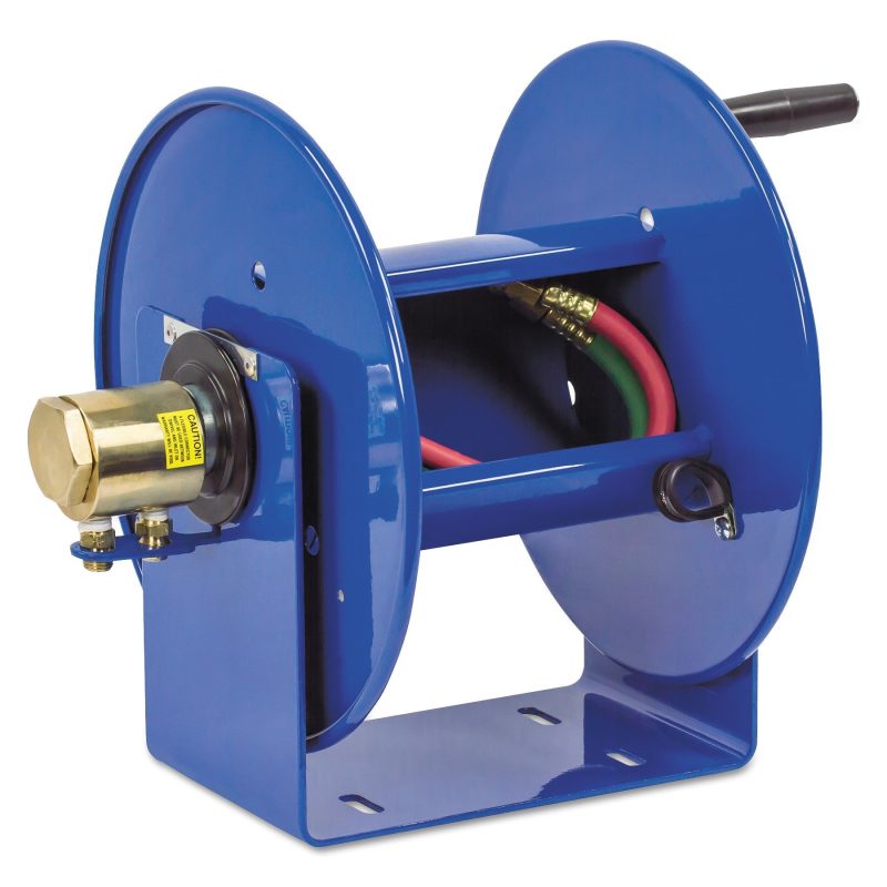 Coxreels Twin-Line Welding Hose Reels, 100 ft, Hand Crank, No Hose