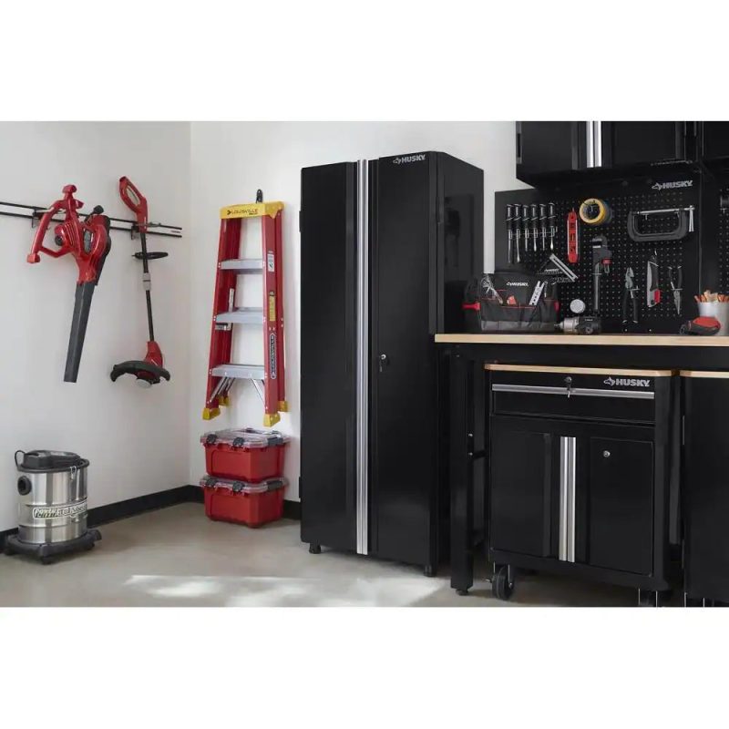 Husky G3602T-US Ready-to-Assemble 24-Gauge Steel Freestanding Garage Cabinet in Black (36 in. W x 72 in. H x 18 in. D) - Image 5