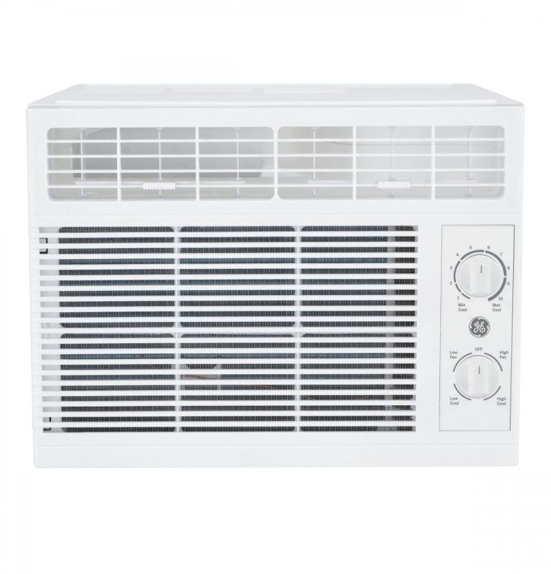 GE 5，000 BTU 115-Volt Mechanical Window Air Conditioner for Bedroom， White， AHT05LZ